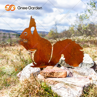 AISI GB Grade Corten Steel Garden الحلي النحت الحيواني