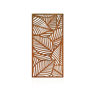 شاشات الخصوصية المعدنية المزخرفة من Corten Steel في الهواء الطلق مصقولة مسبقًا