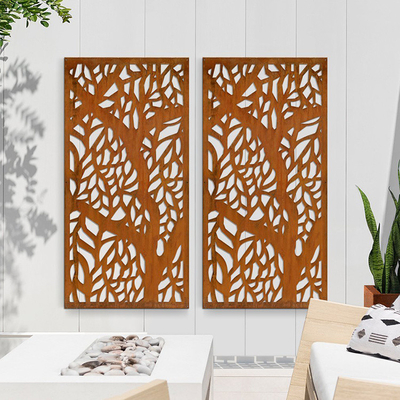 قواطع غرفة معدنية من الصلب من Corten مخصصة لغرفة المعيشة في المنزل