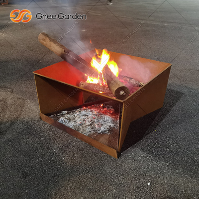 Corten Steel Fire Pit مخصص مستدير خارجي شخصي كبير أثاث الحدائق