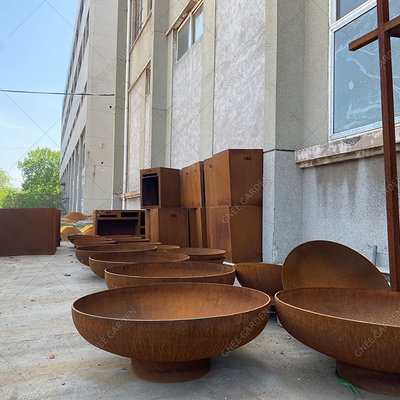 Corten Steel Garden Outdoor Firepit مدفأة حديثة تدفئة خشب حرق