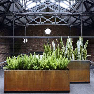 قطع الصدأ بالليزر لإنهاء أعمال Corten Steel Planter