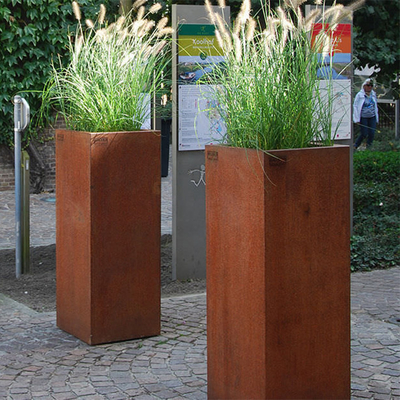 قطع الصدأ بالليزر لإنهاء أعمال Corten Steel Planter