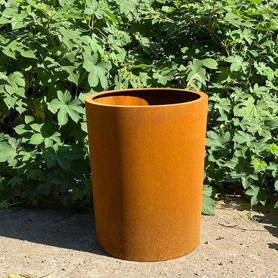 2.0-10mm صناديق الغراس المعدنية الصدئة حديقة الديكور Corten الصلب الأواني النباتية