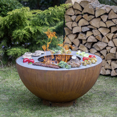 مقاومة الصدأ لحرق الأخشاب التي لا يدخنها Firepit الشواء Brazier Preeded