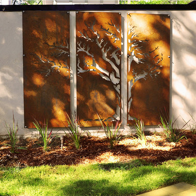معيار ASTM Metal Garden Products الليزر قطع كورتين الصلب لوحات الشاشة