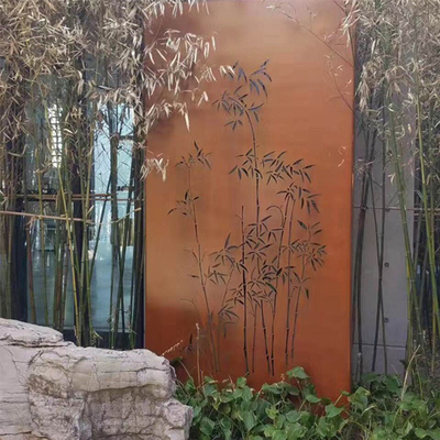 شاشات الخصوصية من الصلب بتقنية الليزر من Corten ، ديكور خارجي قابل للتخصيص