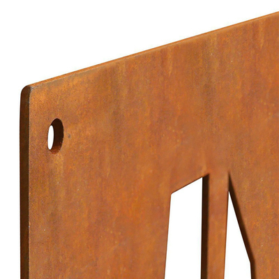 قواطع غرفة معدنية من الصلب من Corten مخصصة لغرفة المعيشة في المنزل