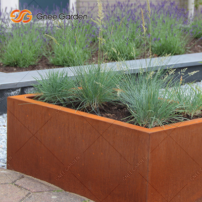 SGS TUV داخلي في الهواء الطلق المعادن الغراس Corten الصلب نافذة مربعات مكافحة الشيخوخة