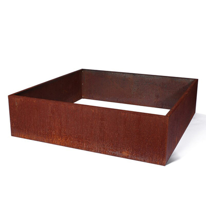 TUV Corten Steel مرتفع حديقة سرير 65l * 65w * 30h سم مخصص مطلي