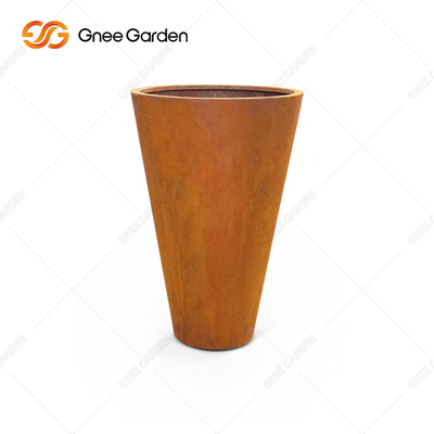 OEM ODM في الهواء الطلق المعادن الغراس ، صناديق الغراس المعدنية الصدئة Corten Steel
