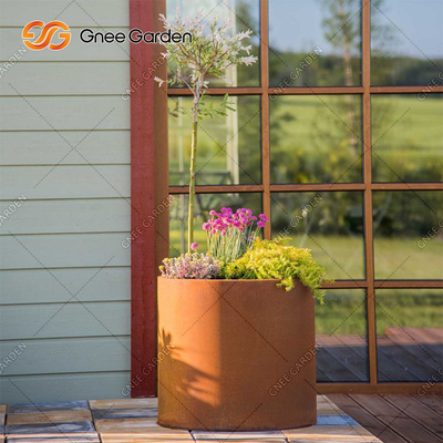 صناديق الغراس الفولاذية المستطيلة المخصصة من Gnee Garden مع شهادة SGS
