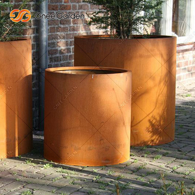 صناديق الغراس الفولاذية المستطيلة المخصصة من Gnee Garden مع شهادة SGS