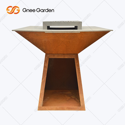 Garden Outdoor Teppanyaki Bbq Grill كبير الحجم متعدد الوظائف مع طهي الحافة