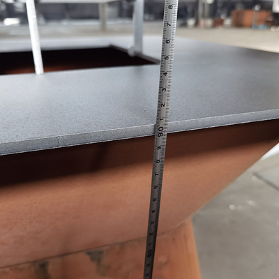 قم بتخصيص Corten Steel Cooktop Grill Fire Pit للشواء في الهواء الطلق