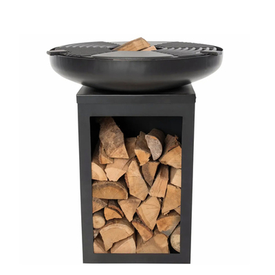 Corten Steel Charcoal Home Barbeque Grill مدفأة الفناء الخلفي