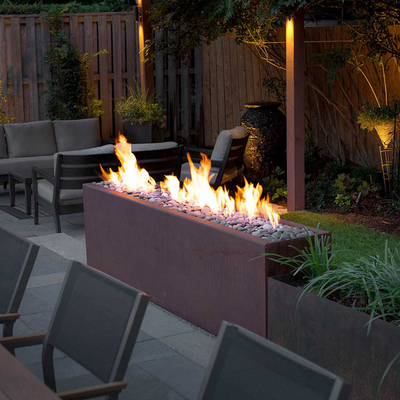 التخييم في الهواء الطلق حفرة النار الكبيرة موقد الخشب كورتين الصلب Firepit
