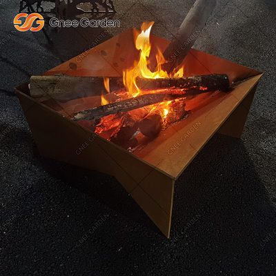 حديقة حرق الخشب كورتين الصلب Firepit للتخييم في الفناء الخلفي