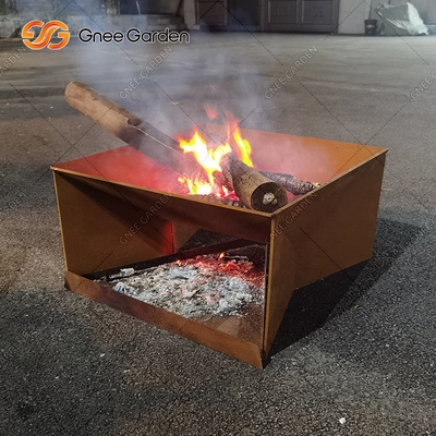 حديقة حرق الخشب كورتين الصلب Firepit للتخييم في الفناء الخلفي