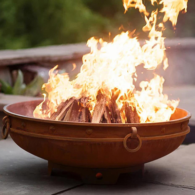 Corten Steel Garden Outdoor Firepit مدفأة حديثة تدفئة خشب حرق